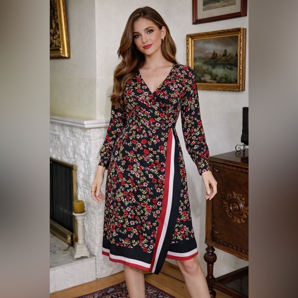NWT Dex Flower Print Boho Dress
